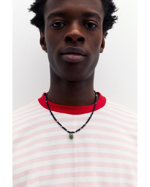 Pull&Bear Pink Striped Long-Sleeve T-Shirt for men