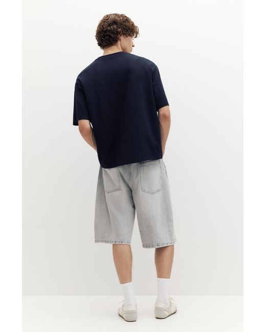 Pull&Bear Blue Boxy T-Shirt for men