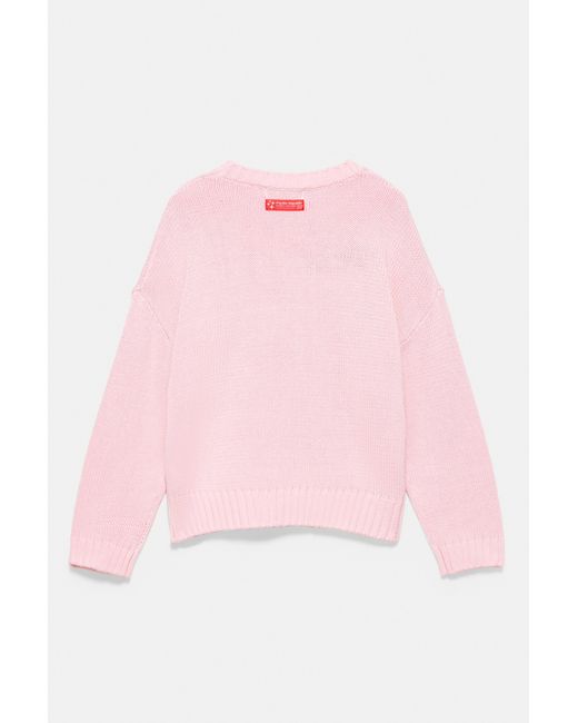 Pull Oversize Étoiles Pull&Bear en coloris Pink