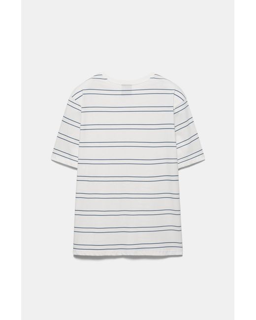 Pull&Bear Gray Basic Short Sleeve Cotton T-Shirt for men