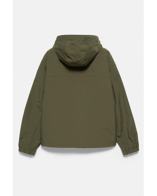 Pull&Bear Lichte Regenjas Met Capuchon in het Green voor heren