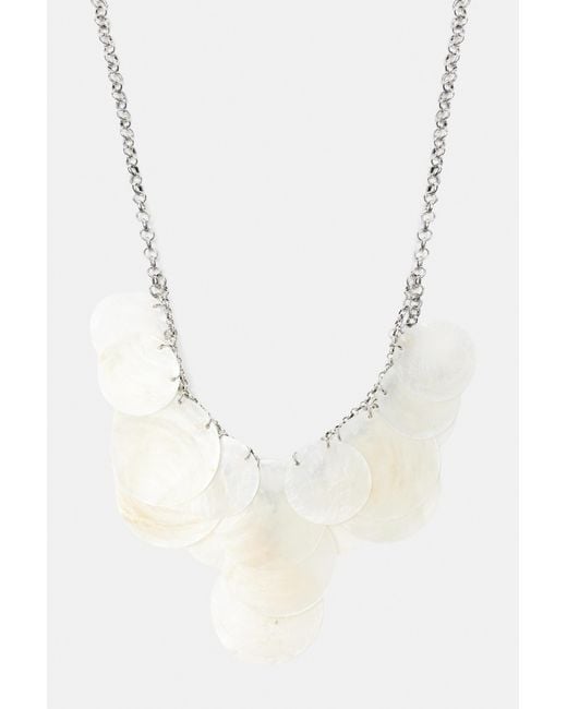 Collier Effet Nacre Pull&Bear en coloris White