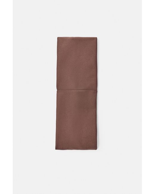 Pull&Bear White Elastic Headband With Buttons