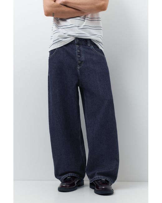 Pull&Bear White Skater Jeans for men
