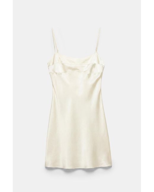 Pull&Bear Blue Short Satin Strappy Dress