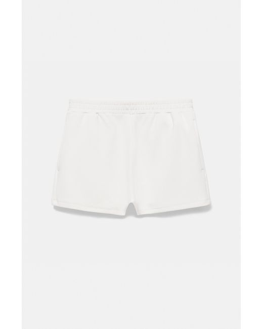 Pull&Bear Sportieve Short Met Zachte Touch in het White
