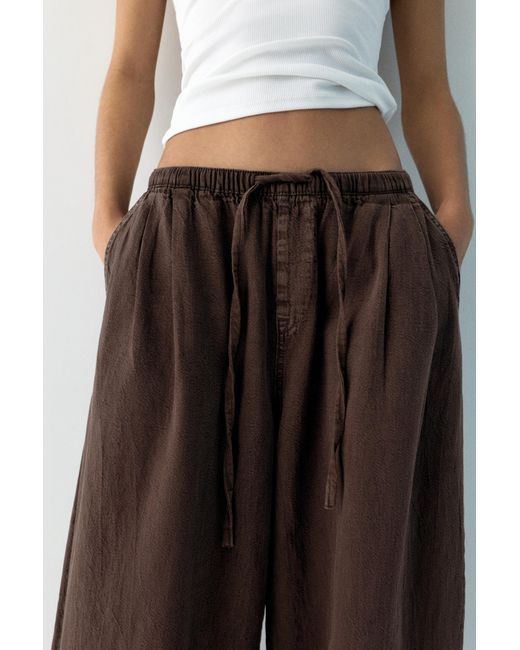 Pull&Bear Brown Pumphose Mit Gummizug