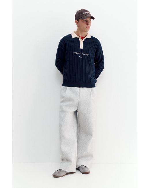 Pull Col Polo Pull&Bear pour homme en coloris Blue