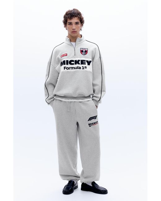 Pull&Bear Disney X F1 Joggingbroek in het Gray voor heren