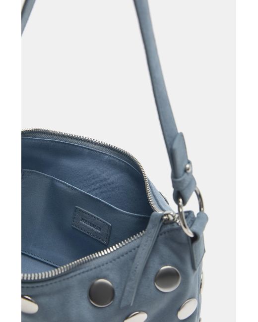Pull&Bear Gray Shoulder Bag With Studs
