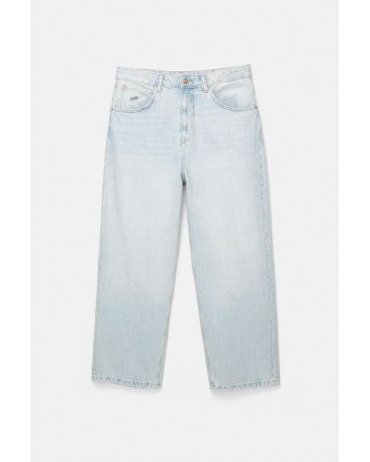 Pull&Bear Black Relaxed Fit Baggy Jeans for men
