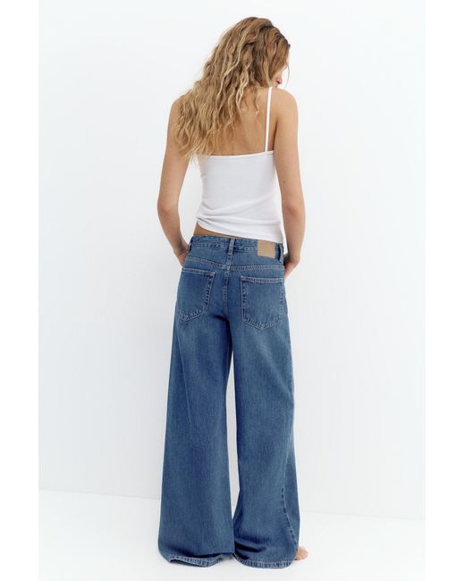 Pull&Bear Blue Oversize Baggy Jeans