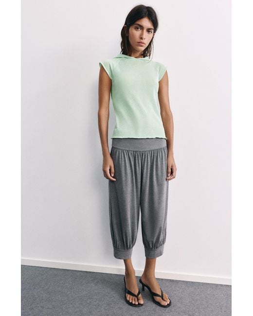 T-Shirt En Maille Fine À Capuche Pull&Bear en coloris Multicolor