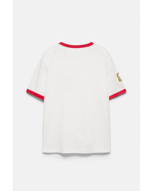 Pull&Bear White Spain Fifa World Cup 26 T-Shirt for men
