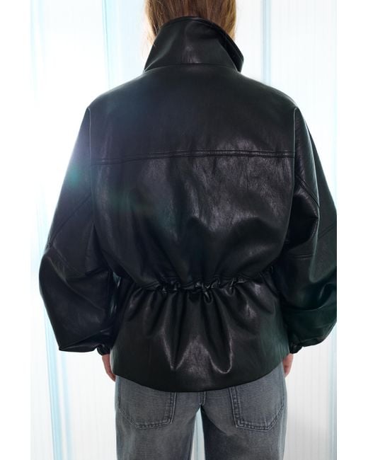 Pull&Bear Leereffect Jack Met Opstaande Kraag in het Black