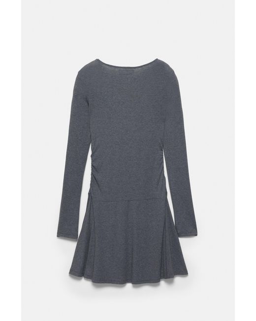 Pull&Bear Gray Soft Touch Short Dress