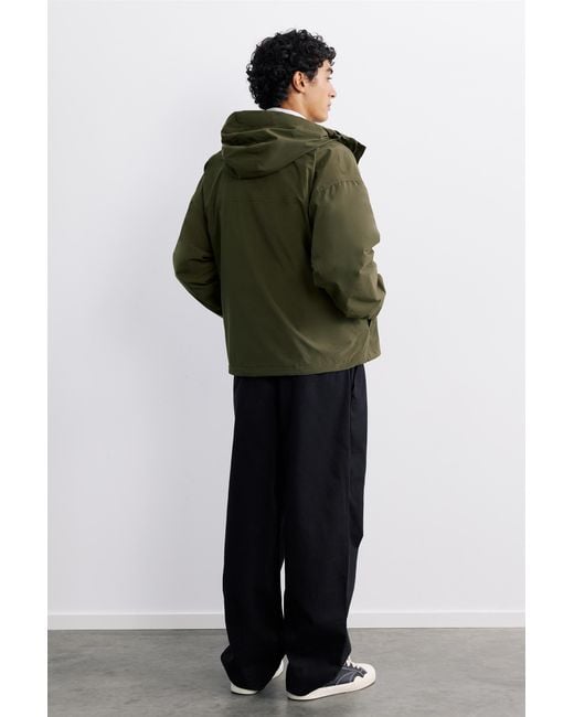 Pull&Bear Lichte Regenjas Met Capuchon in het Green voor heren