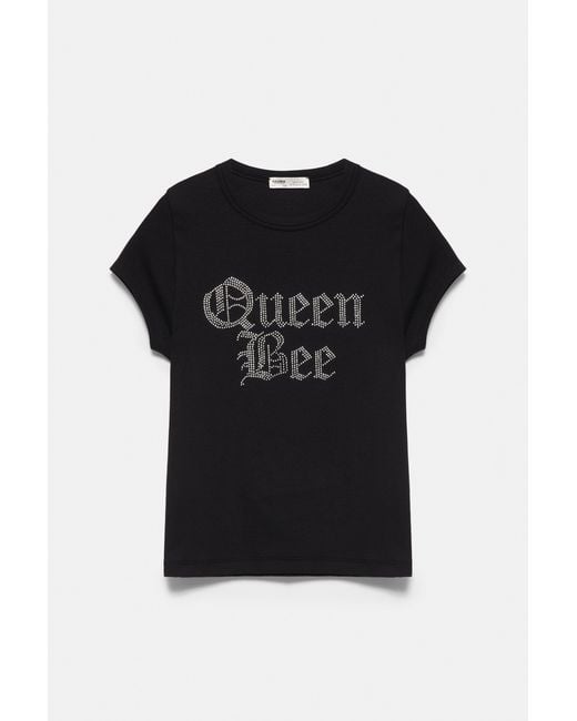 Pull&Bear Black Mean Girls Queen Bee T-Shirt