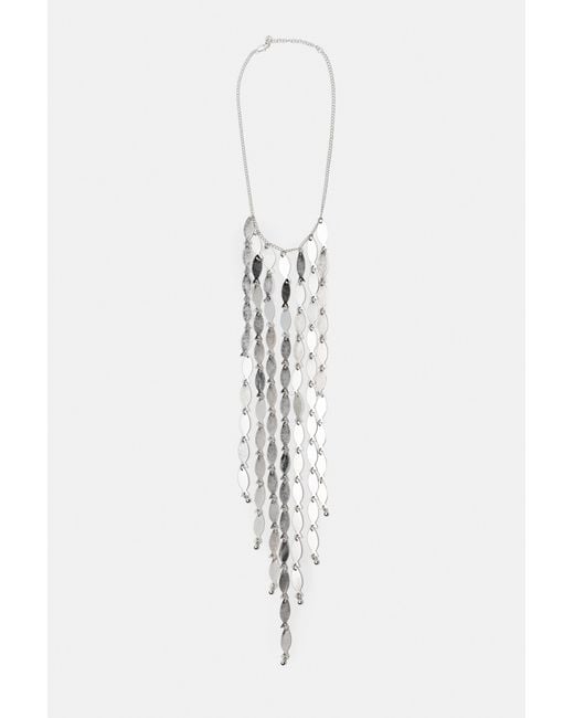 Collier Cascade Poissons Pull&Bear en coloris White
