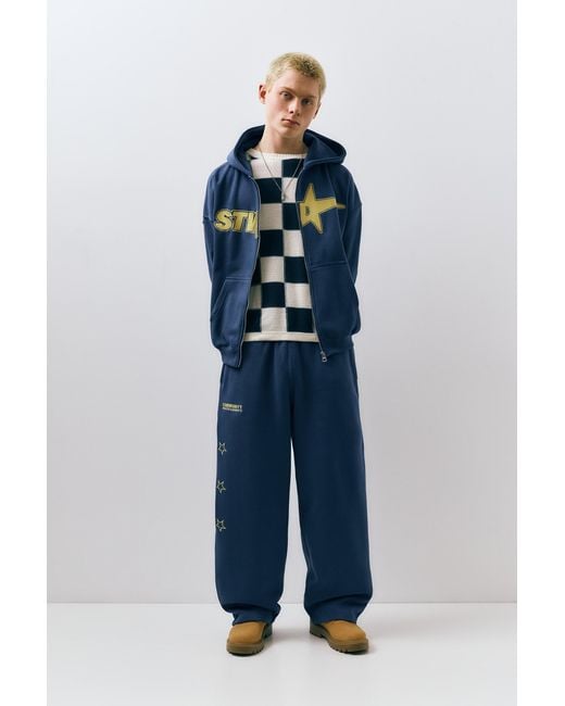Pull&Bear Black Stwd Sweatpants for men