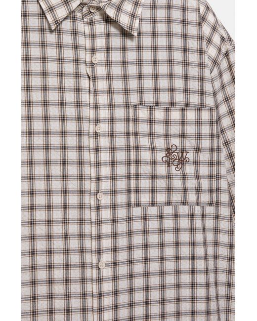Pull&Bear Stwd Overhemd Met Ruitjes in het Gray voor heren