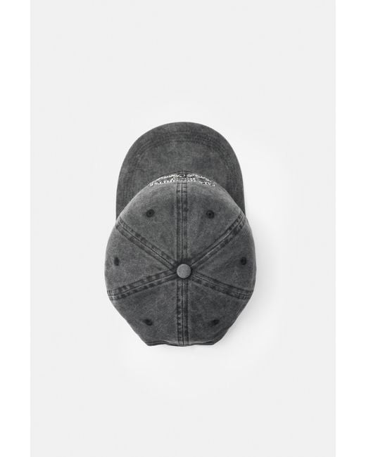 Pull&Bear Gray Cala Goloritsé Embroidered Cap for men