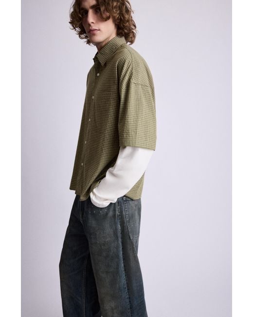 Pull&Bear Doppellagiges Karohemd in Multicolor für Herren