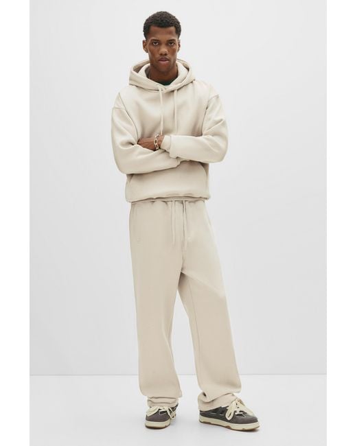 Pull&Bear Basic Baggy Joggingbroek in het Natural voor heren