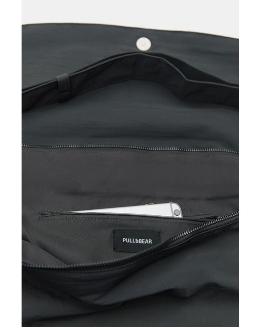 Borsa Shopper Con Decorazione di Pull&Bear in Blue da Uomo