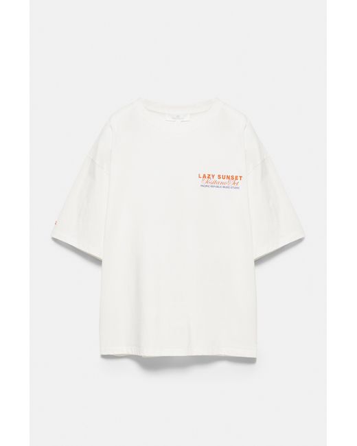 Pull&Bear Brown Hammock Graphic T-Shirt