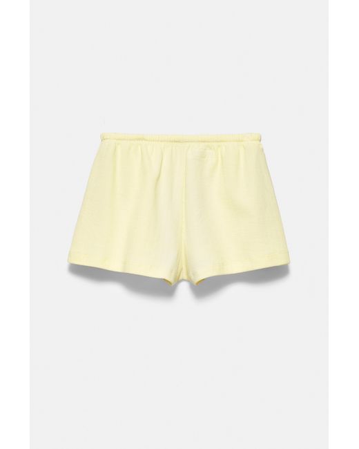 Short Texturé Fleur Pull&Bear en coloris Yellow