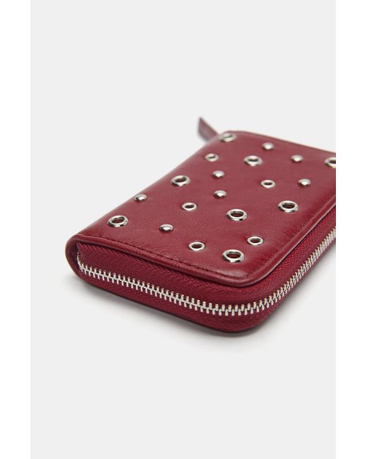 Pull&Bear Purple Studded Wallet