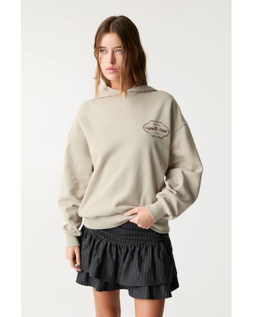 Pull&Bear Natural Coquette Mind Hoodie