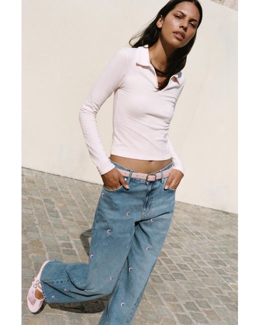 Polo Cropped di Pull&Bear in Multicolor