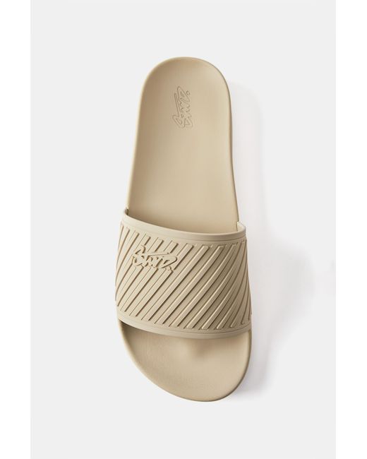 Pull&Bear White Stwd Rubberised Sandals for men