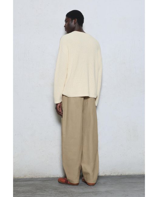 Pull&Bear Natural Barrel Trousers for men