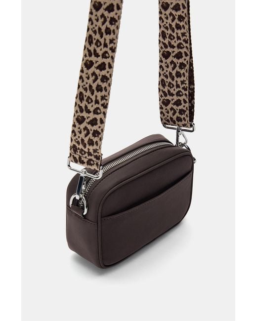 Pull&Bear Brown Umhängetasche Mit Leopardenmuster