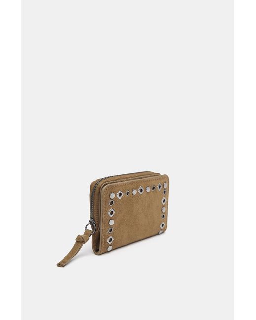 Portafogli Con Borchie di Pull&Bear in Natural