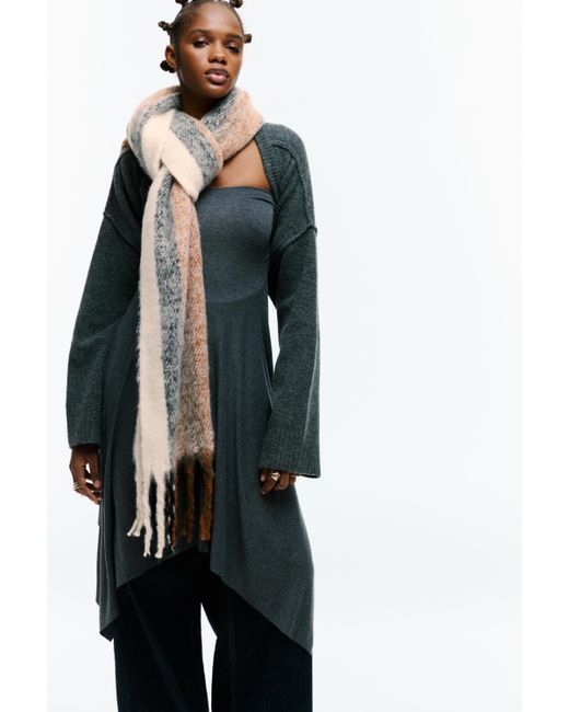Sciarpa A Righe Soft Con Frange di Pull&Bear in Natural