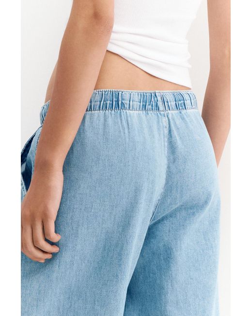 Pull&Bear Jogger Jeans Met Lage Taille in het Blue
