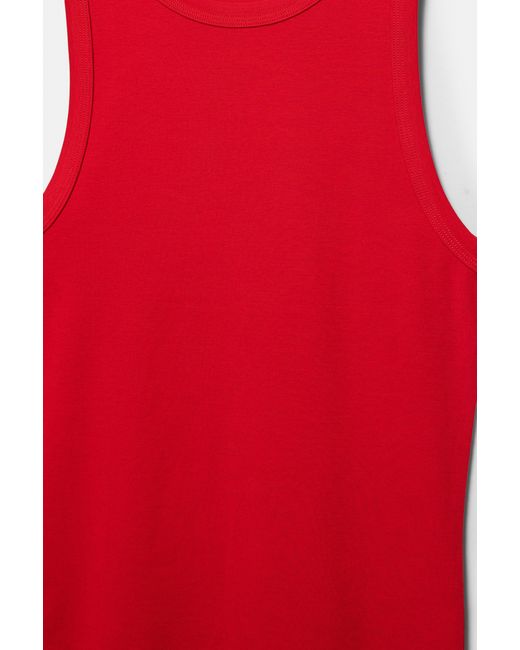 Canotta A Collo Rotondo di Pull&Bear in Red