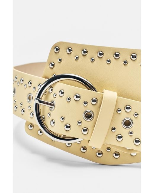 Pull&Bear Multicolor Wide Studded Belt