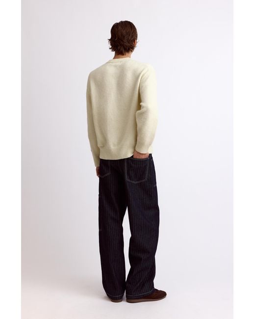 Pull&Bear Pullover Mit Rundausschnitt in Natural für Herren