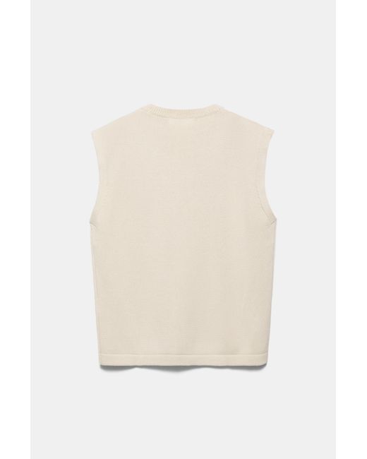 Pull&Bear Black Knit Vest for men