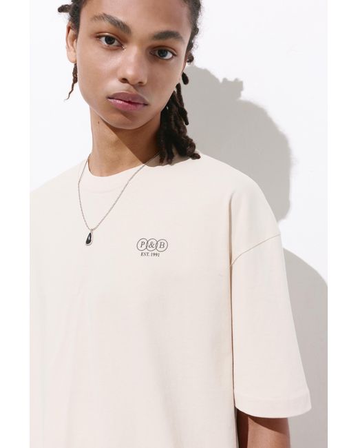 Pull&Bear White Boxy-Fit for men