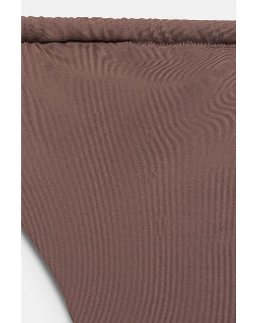 Bas De Bikini Drapé Pull&Bear en coloris Brown
