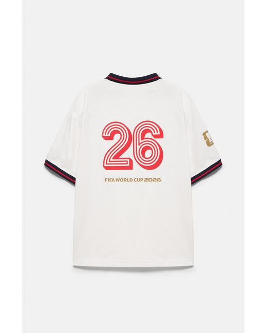 Pull&Bear Multicolor England Fifa World Cup 26 Polo Shirt for men