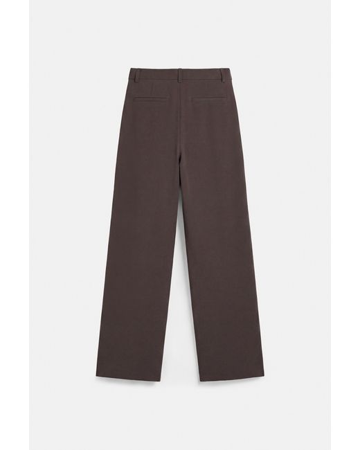 Pull&Bear Nette Full Length Broek in het Brown