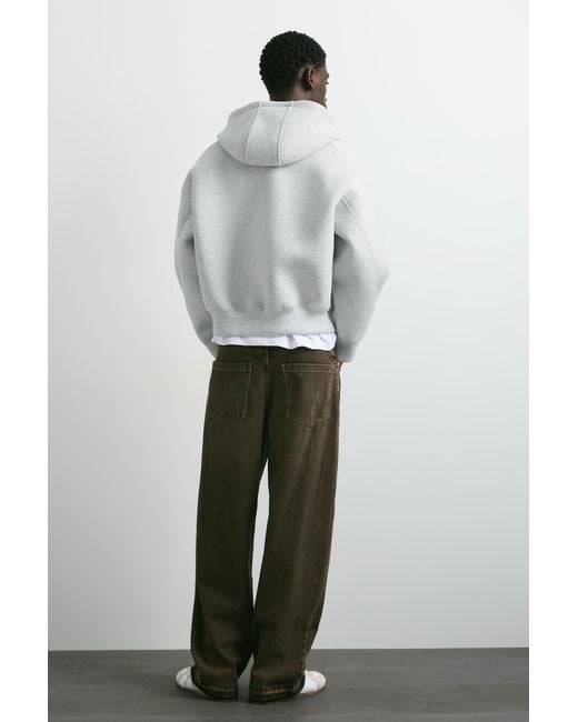 Pull&Bear Gray Wide-Leg Jeans for men