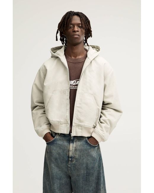 Pull&Bear Natural Lightweight Hooded Jacket for men
